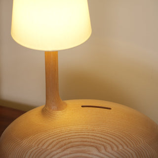 Brixten Lampe de Table en Bois Et Tissu