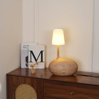 Brixten Lampe de Table en Bois Et Tissu
