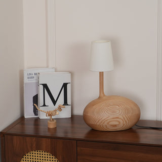 Brixten Lampe de Table en Bois Et Tissu