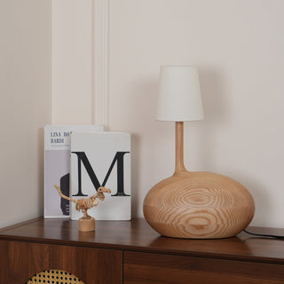 Brixten Lampe de Table en Bois Et Tissu