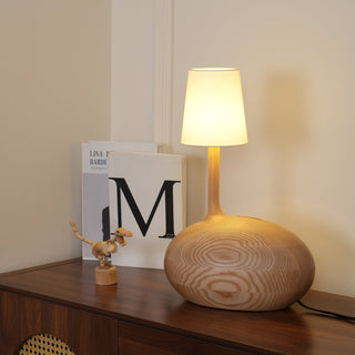 Brixten Lampe de Table en Bois Et Tissu