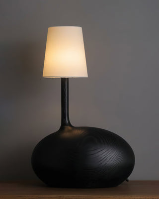 Brixten Lampe de Table en Bois Et Tissu