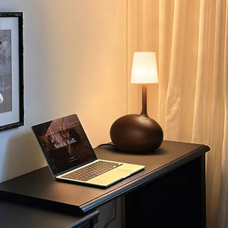 Brixten Lampe de Table en Bois Et Tissu