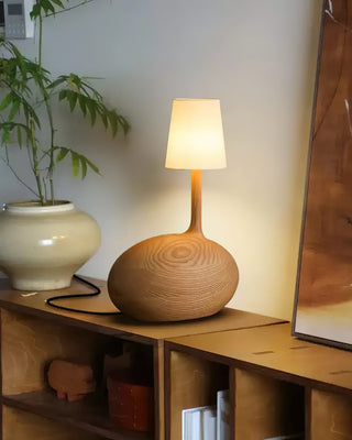 Brixten Lampe de Table en Bois Et Tissu