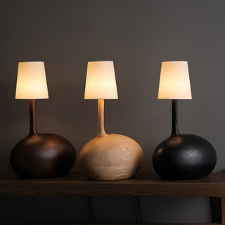Brixten Lampe de Table en Bois Et Tissu