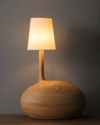 Brixten Lampe de Table en Bois Et Tissu