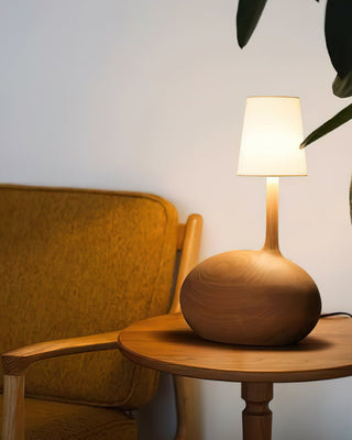 Brixten Lampe de Table en Bois Et Tissu