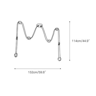 Elraearis Moderne Minimaliste LED Cuir Albâtre Lustre