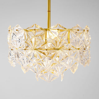 Lustra Lustre en Verre Flocon de Neige Doré-Luire