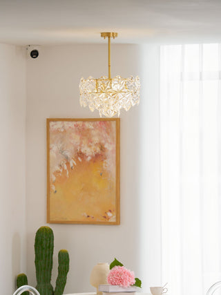 Lustra Lustre en Verre Flocon de Neige Doré-Luire