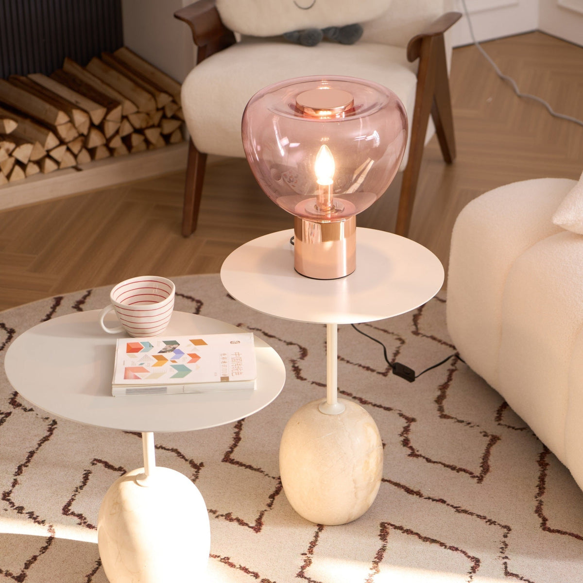 Jade Lampe de Table Moderne