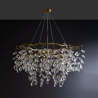 Lustra Lustre Cristal Branche Or LED