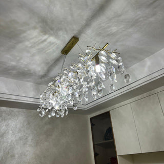 Lustra Lustre Cristal Branche Or LED