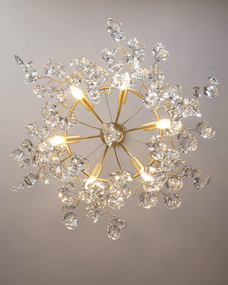 Lustra Lustre Cristal Branche Or LED
