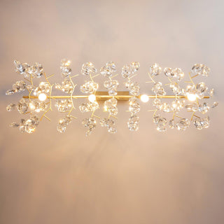 Lustra Lustre Cristal Branche Or LED