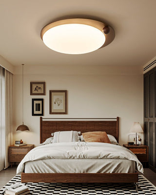 Wood Accent Ceiling Light-Neutral Decor
