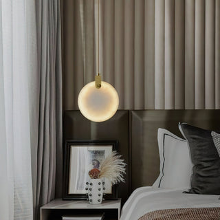 Utalionis Moderne Minimaliste Laiton Albâtre Suspension