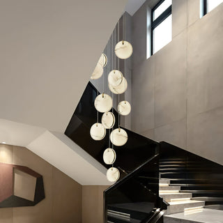 Utalionis Moderne Minimaliste Laiton Albâtre Suspension