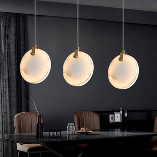 Utalionis Moderne Minimaliste Laiton Albâtre Suspension