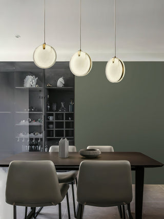 Utalionis Moderne Minimaliste Laiton Albâtre Suspension