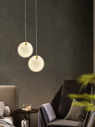 Utalionis Moderne Minimaliste Laiton Albâtre Suspension