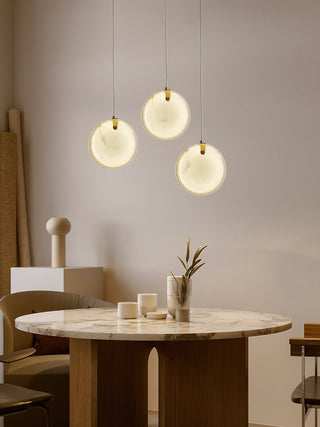 Utalionis Moderne Minimaliste Laiton Albâtre Suspension