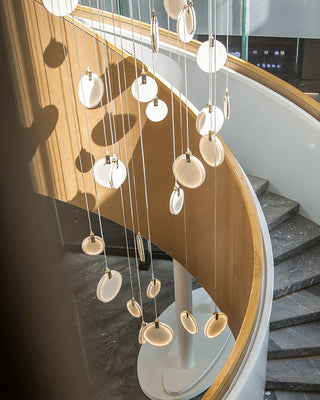 Utalionis Moderne Minimaliste Laiton Albâtre Suspension