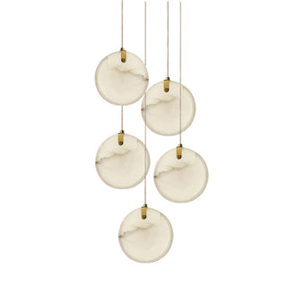Utalionis Moderne Minimaliste Laiton Albâtre Suspension