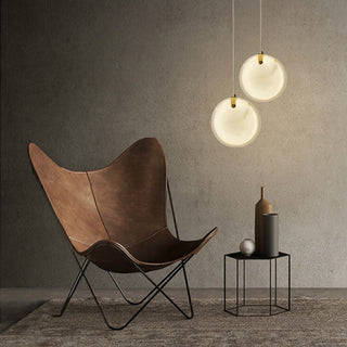 Utalionis Moderne Minimaliste Laiton Albâtre Suspension