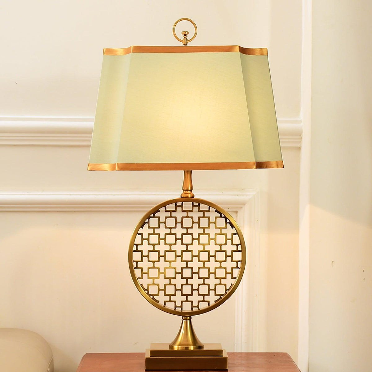 Lineine Tissu Glam Lampe de Table
