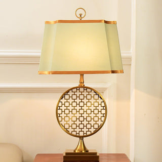 Lineine Tissu Glam Lampe de Table