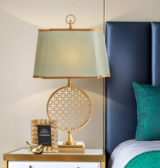 Lineine Tissu Glam Lampe de Table