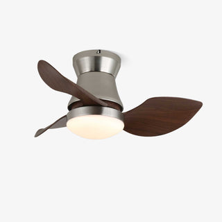 Ventilateur de plafond moderne en bois Airlume avec lumière