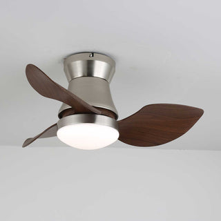 Ventilateur de plafond moderne en bois Airlume avec lumière