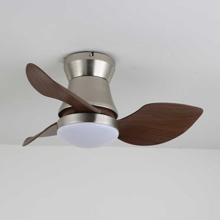 Ventilateur de plafond moderne en bois Airlume avec lumière