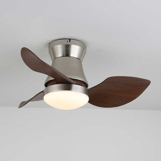 Ventilateur de plafond moderne en bois Airlume avec lumière