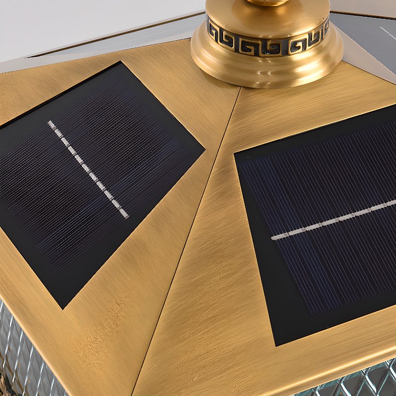Dovina Classique Diamant Solaire Poteau Extérieur Lumière