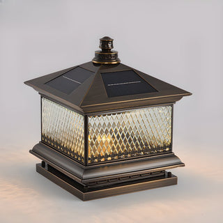 Evelor Classique Diamant Solaire Poteau Extérieur Lumière