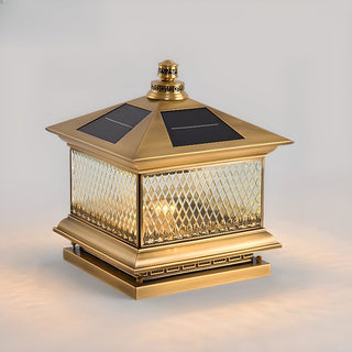 Evelor Classique Diamant Solaire Poteau Extérieur Lumière