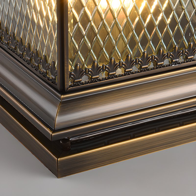 Dovina Classique Diamant Solaire Poteau Extérieur Lumière