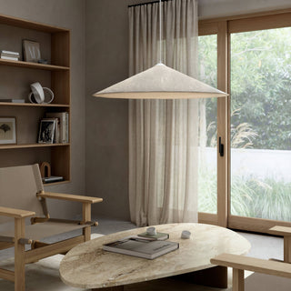 Solara Disc Paper Pendant Lamp-Neutral Decor