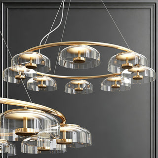 Aethera Lustre circulaire en verre