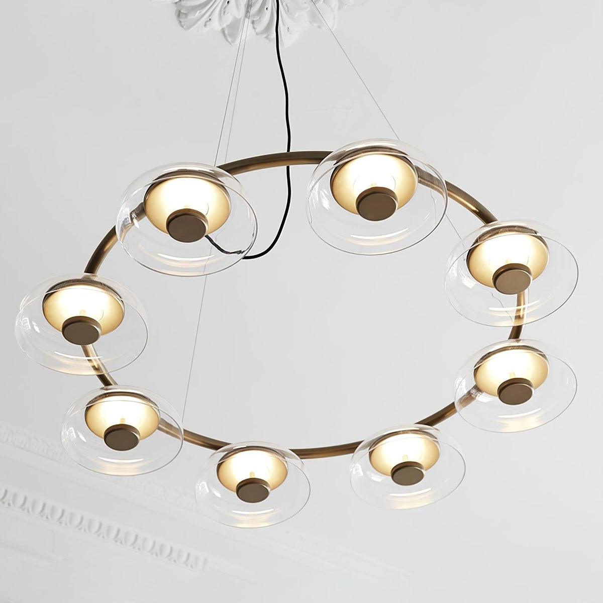 Aethera Lustre circulaire en verre