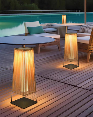 Solara Lampe de Poteau Extérieure à Lames Verticales-Luire