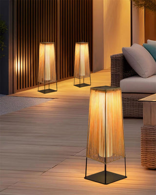 Solara Lampe de Poteau Extérieure à Lames Verticales-Luire
