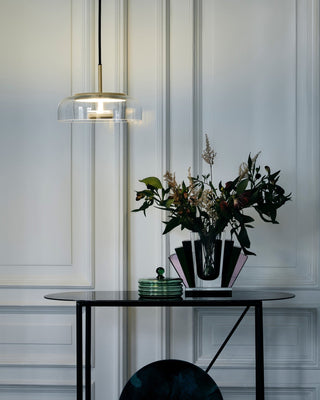Lustra Suspension en Verre Transparent Élégante