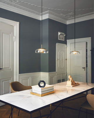 Lustra Suspension en Verre Transparent Élégante