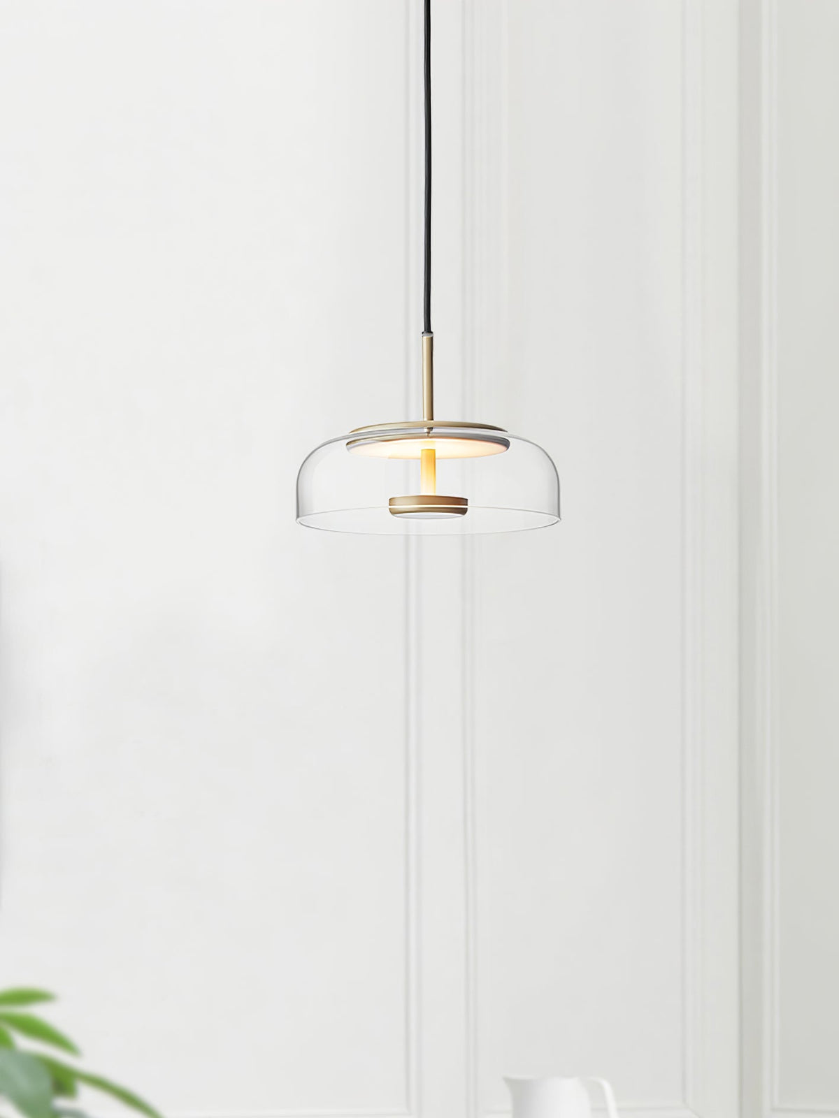Brenelle Suspension en Verre Transparent Élégante