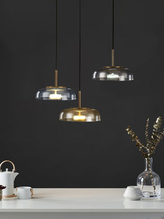 Lustra Suspension en Verre Transparent Élégante