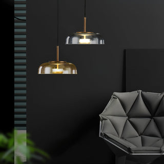 Lustra Suspension en Verre Transparent Élégante
